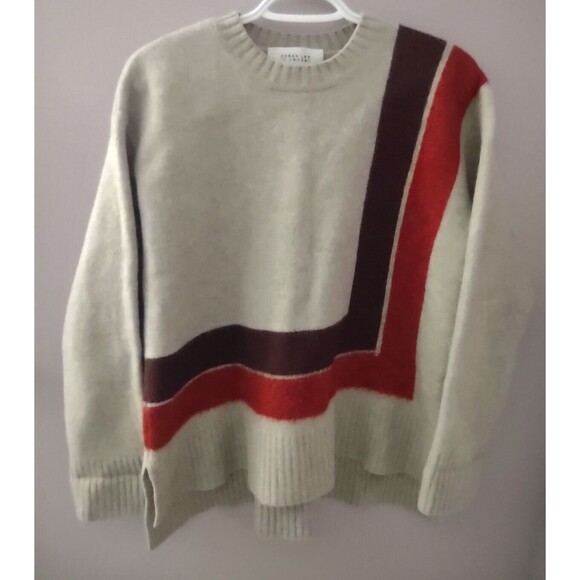 Derek Lam 10 Crosby Wool Pullover Sweater Colorblock High Low Size Small - Picture 1 of 8
